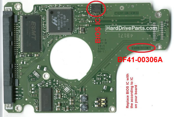BF41-00306A Samsung Harde Schijf PCB Printplaat - Klik op de afbeelding om het venster te sluiten