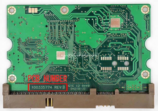 100335774 Seagate Harde Schijf PCB Printplaat