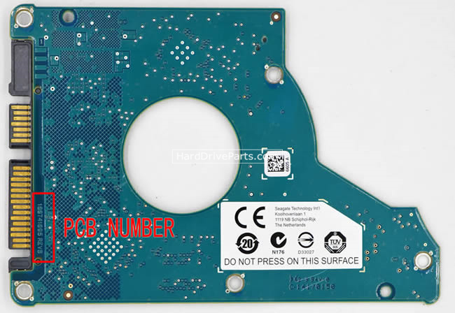 Seagate ST500LX012 Harde Schijf PCB 100741095