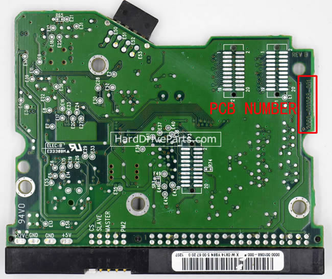 2060-001068-001 WD Harde Schijf PCB Printplaat