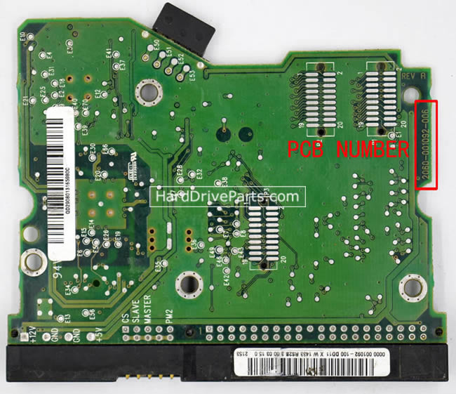 2060-001092-006 WD Harde Schijf PCB Printplaat