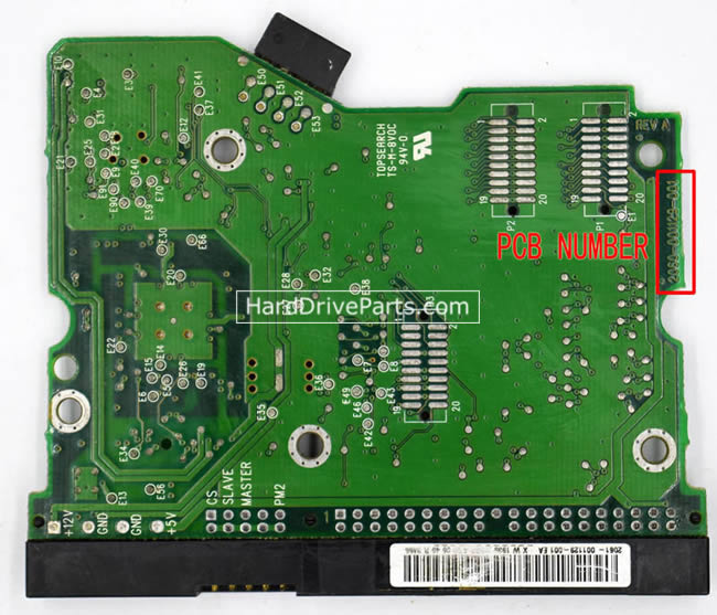 2060-001129-001 Harde Schijf PCB Elektronica WD WD200BB