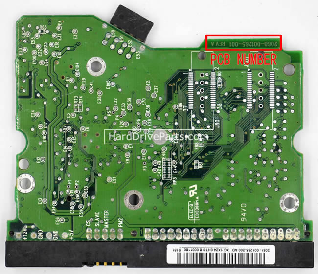 2060-001265-001 WD Harde Schijf PCB Printplaat