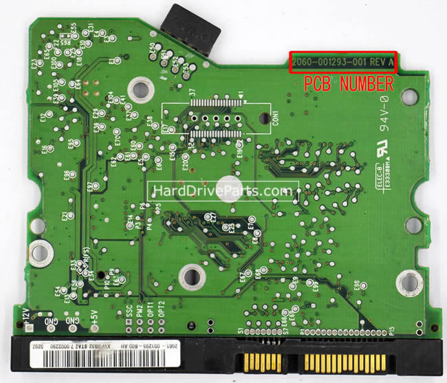 2060-001293-001 WD Harde Schijf PCB Printplaat