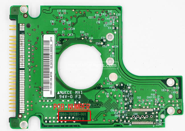 2060-701281-001 WD Harde Schijf PCB Printplaat