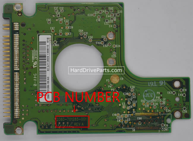 WD WD600VE Harde Schijf PCB 2060-701285-001