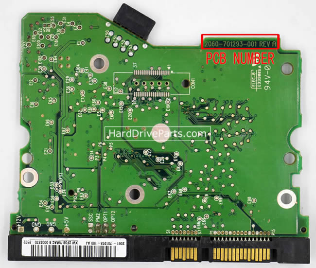 2060-701293-001 WD Harde Schijf PCB Printplaat