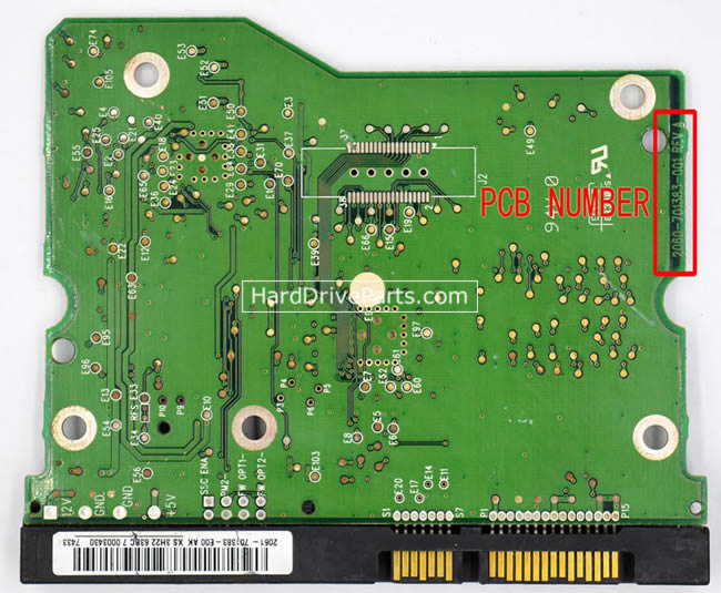 2060-701383-001 WD Harde Schijf PCB Printplaat