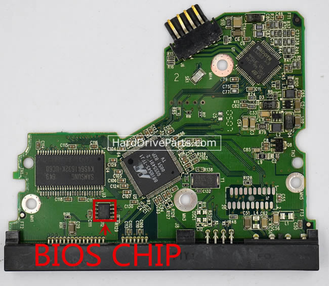 2060-701393-002 Printplaat Harde Schijf PCB WD WD3200JS