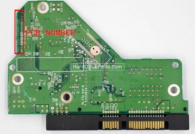 2060-701444-002 WD Harde Schijf PCB Printplaat