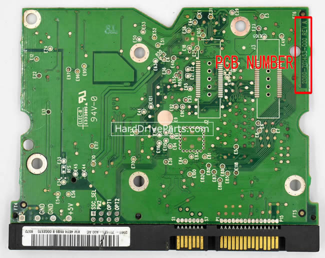 2060-701453-000 Printplaat Harde Schijf PCB WD WD1600ADFD