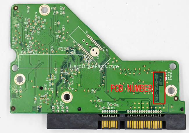 2060-701590-001 WD Harde Schijf PCB Printplaat