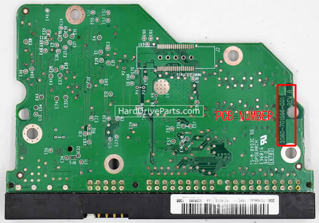 2060-701596-001 WD Harde Schijf PCB Printplaat