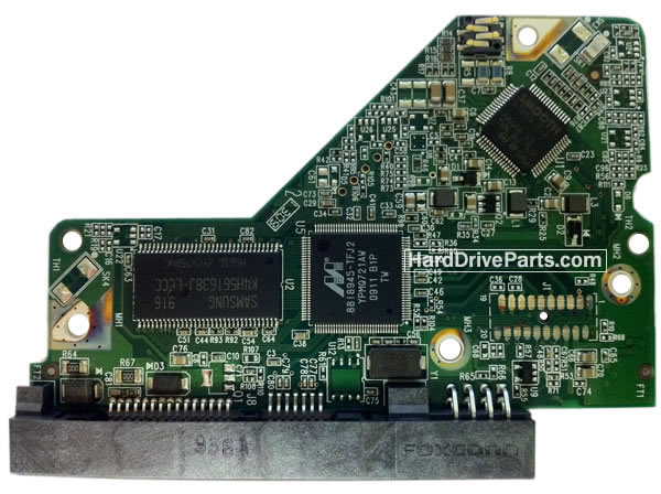 2060-701640-000 REV A / REV P1 / REV P2 WD Harde Schijf PCB Printplaat