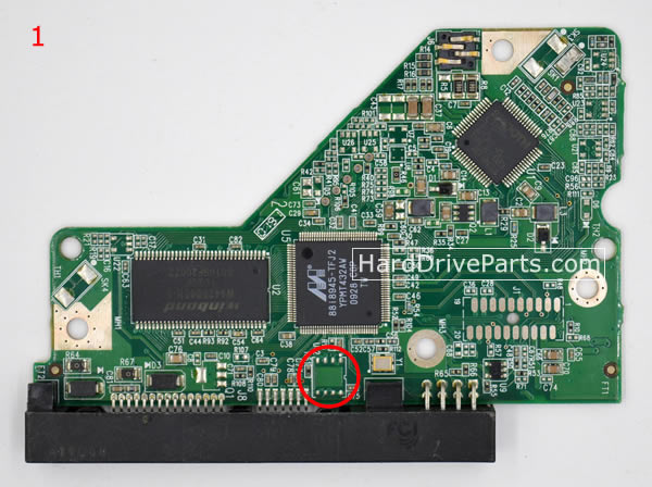 2060-701640-001 REV A / REV P1 / REV P2 WD Harde Schijf PCB Printplaat