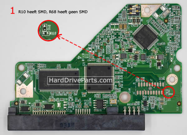 WD8088AADS Western Digital Harde Schijf PCB Printplaten 2060-701640-002