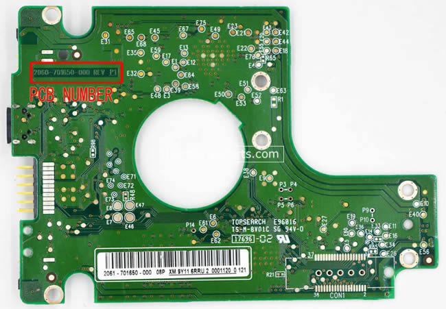 2060-701650-000 WD Harde Schijf PCB Printplaat