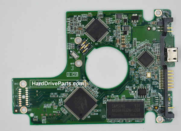 2060-701650-000 REV A / REV P1 / REV P2 WD Harde Schijf PCB Printplaat