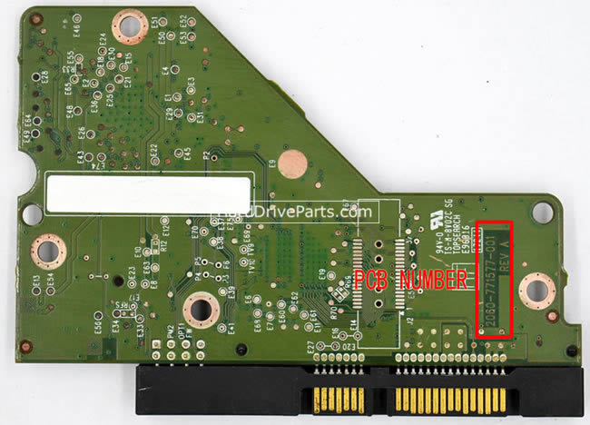 2060-771577-001 Harde Schijf PCB Elektronica WD WD1600AAJS