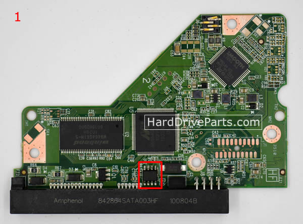2060-771590-001 Printplaat Harde Schijf PCB WD WD2500AVVS - Klik op de afbeelding om het venster te sluiten