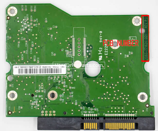 2060-771624-001 WD Harde Schijf PCB Printplaat