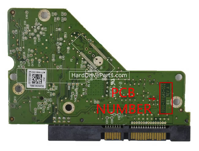 2060-771640-002 WD Harde Schijf PCB Printplaat