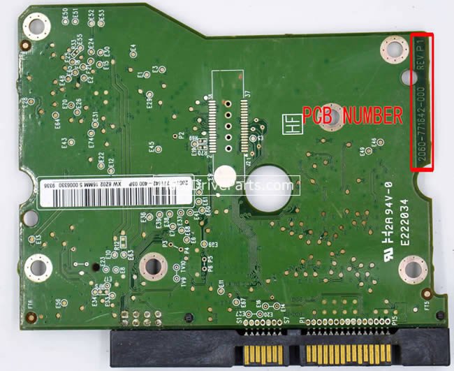 2060-771642-000 WD Harde Schijf PCB Printplaat