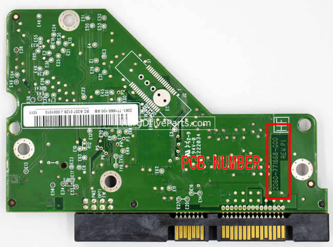 2060-771668-000 Printplaat Harde Schijf PCB WD WD1001FALS