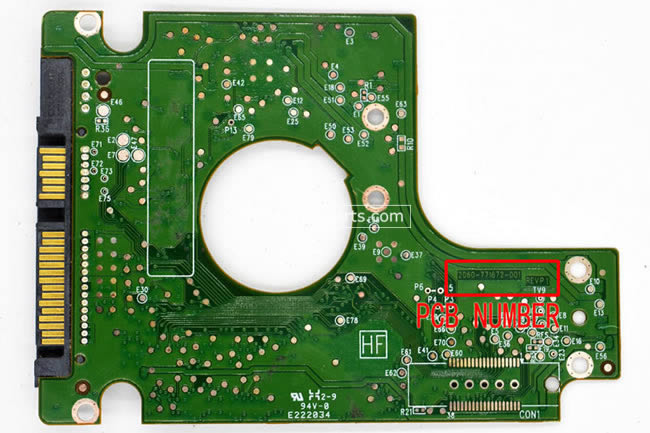 2060-771672-001 Printplaat Harde Schijf PCB WD WD1200BEVT