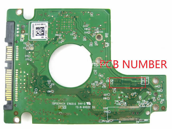 2060-771692-002 WD Harde Schijf PCB Printplaat