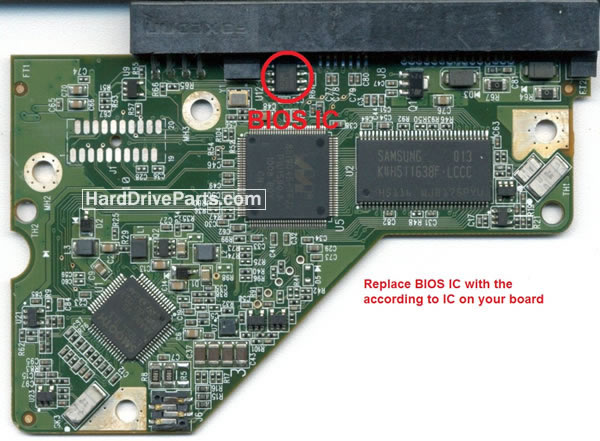 2060-771702-001 REV A / REV P1 / REV P2 WD Harde Schijf PCB Printplaat