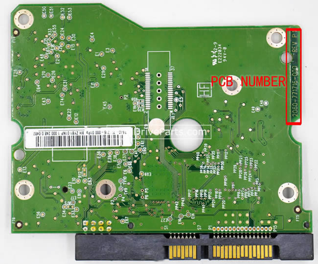 2060-771716-001 Printplaat Harde Schijf PCB WD WD15EARS