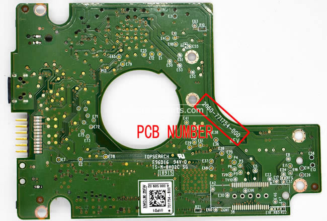 2060-771754-000 WD Harde Schijf PCB Printplaat