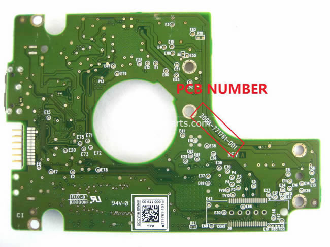 2060-771761-001 WD Harde Schijf PCB Printplaat