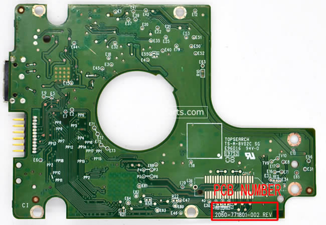 2060-771801-002 WD Harde Schijf PCB Printplaat