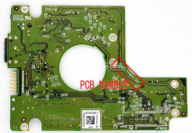 2060-771814-001 WD Harde Schijf PCB Printplaat