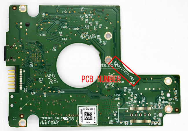 2060-771817-001 WD Harde Schijf PCB Printplaat