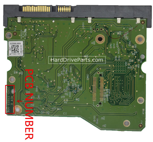 WD4001FFSX Western Digital Harde Schijf PCB Printplaten 2060-771822-006