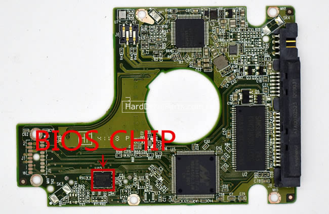 2060-771823-000 Printplaat Harde Schijf PCB WD WD10JPVT