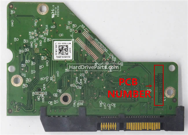 WD WD10EZEX Harde Schijf PCB 2060-771829-000