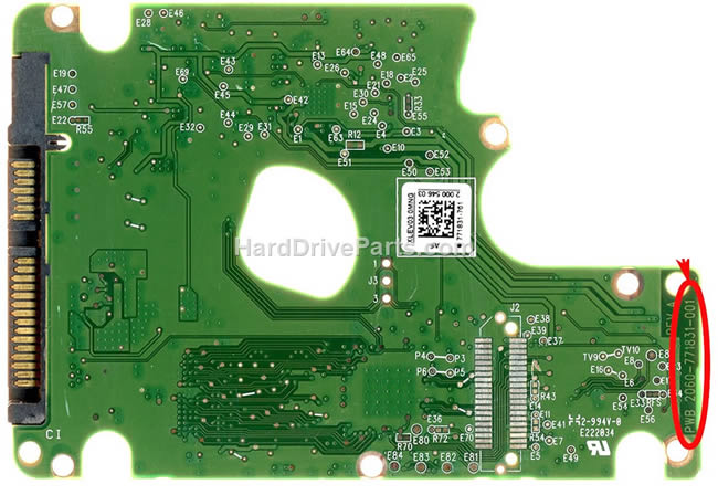 WD WD5000HHTZ Harde Schijf PCB 2060-771831-001