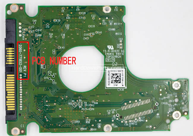 2060-771852-001 WD Harde Schijf PCB Printplaat