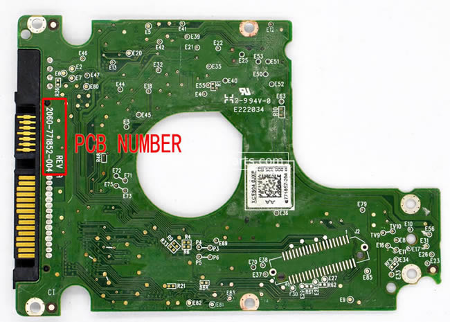 2060-771852-004 Harde Schijf PCB Elektronica WD WD3200LPVT