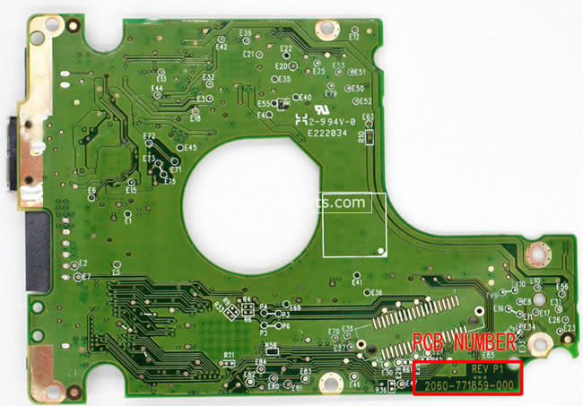 2060-771859-000 WD Harde Schijf PCB Printplaat