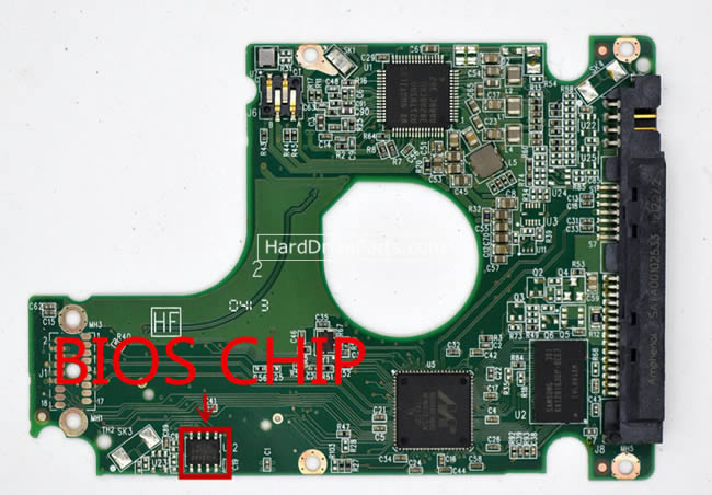 2060-771931-000 Harde Schijf PCB Elektronica WD WD3200LPVX