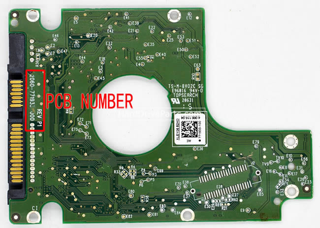 2060-771933-000 WD Harde Schijf PCB Printplaat