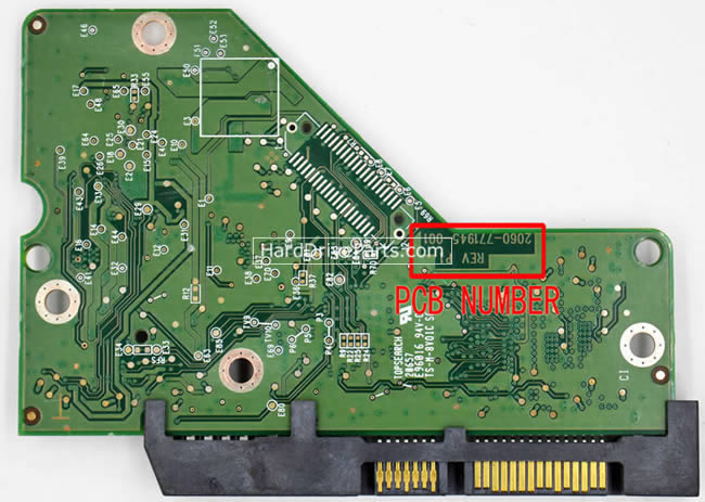 2060-771945-001 Printplaat Harde Schijf PCB WD WD20EZRX