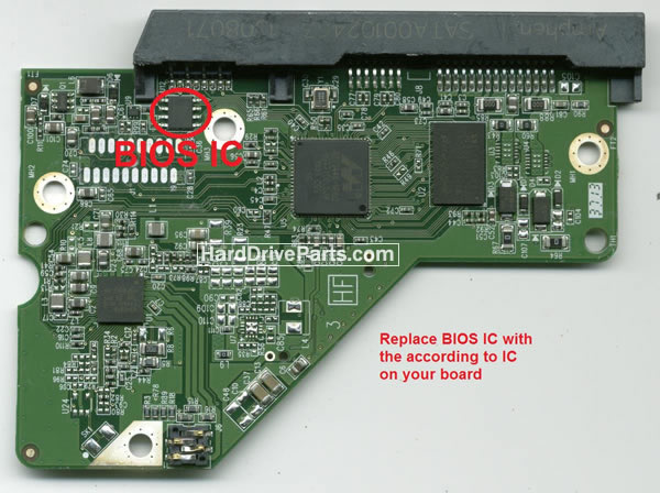 2060-771945-001 REV A / REV P1 / REV P2 WD Harde Schijf PCB Printplaat