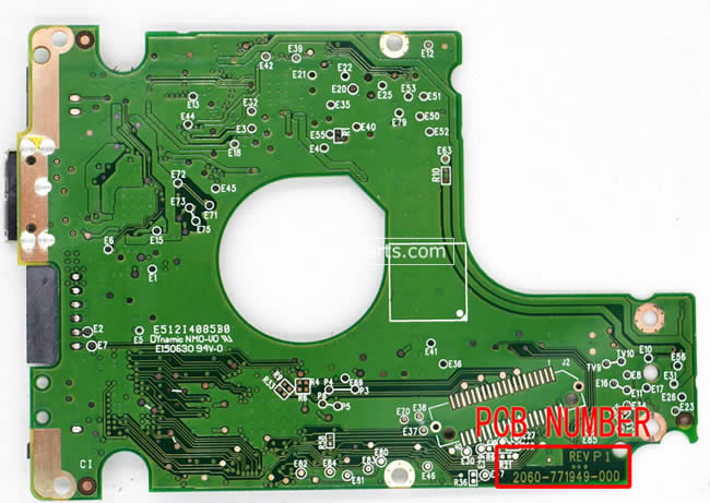 2060-771949-000 WD Harde Schijf PCB Printplaat