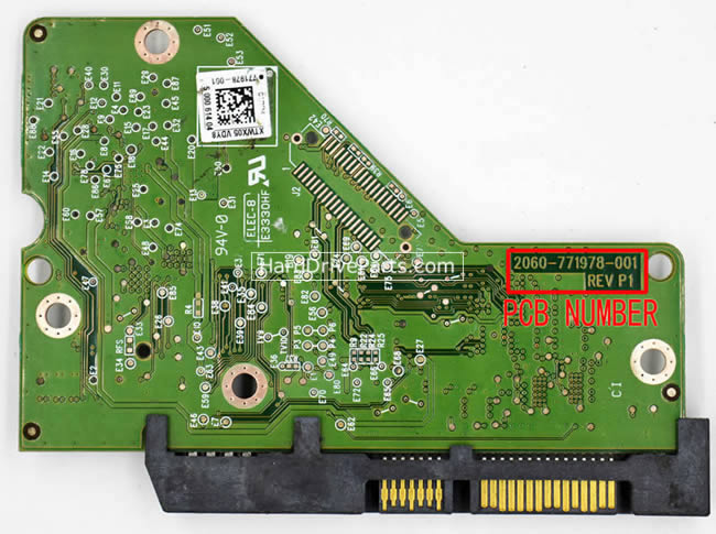 2060-771978-001 WD Harde Schijf PCB Printplaat